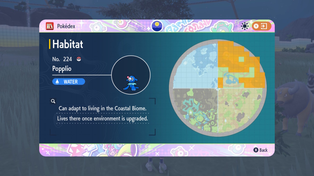 Pokemon SV DLC Popplio location